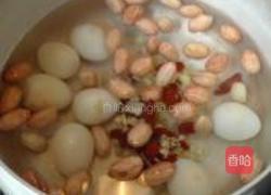花生黑芝麻煮鹌鹑蛋的做法图解5