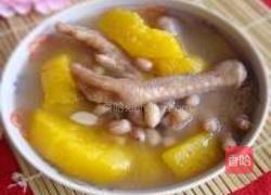 木瓜花生鸡脚汤的做法图解7