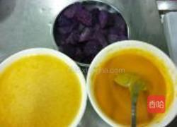 三色乳蛋鲍鱼的做法图解1