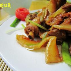 南瓜干烧鸡腿肉的做法[图]