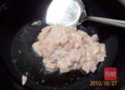 绿芥蓝蘑菇鸡丁的做法图解8