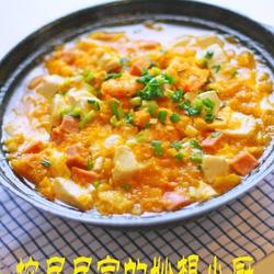 鲜虾豆腐红薯煲的做法[图]