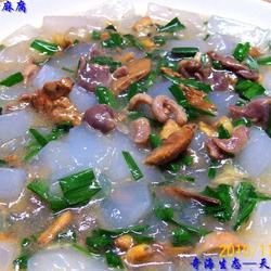 大蒜鸡杂炒麻腐的做法[图]