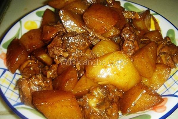 鸡腿炖萝卜