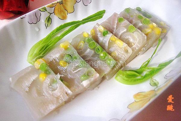 双色肉皮冻