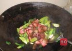 莴苣炒老腊肉的做法图解7