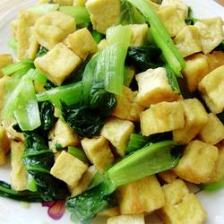 豆腐烧油菜的做法[图]