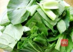 豆腐烧油菜的做法图解2