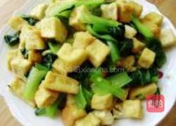 豆腐烧油菜的做法图解8