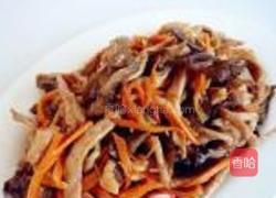 胡萝卜木耳炒肉丝的做法图解9