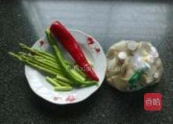 清蒸芦笋猪肚菇的做法图解1