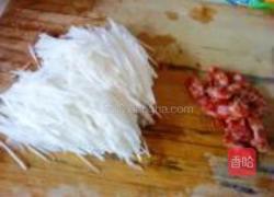 腊肠萝卜丝的做法图解3