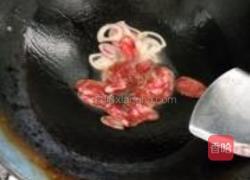 腊肠青菜炒面的做法图解3