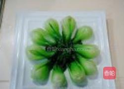 蚝油香菇扒菜心的做法图解4