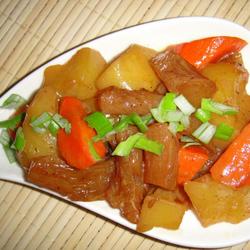 土豆烧蹄筋的做法[图]