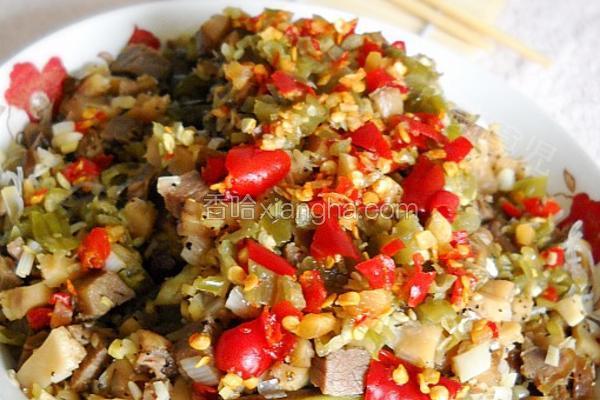 牛肉剁椒蒸茄子