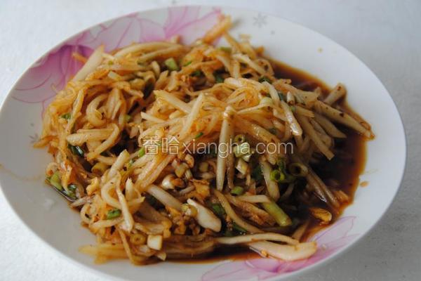 凉拌棒菜丝