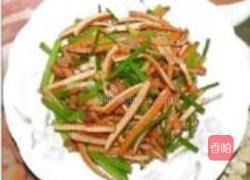 豆腐干炒肉丝的做法图解4