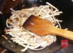 干炒茶树菇的做法图解8