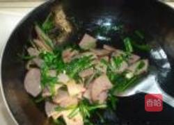 韭菜炒羊肝的做法图解4