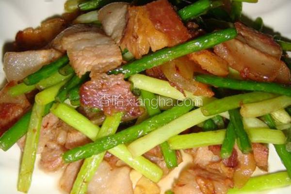 蒜苗炒腊肉