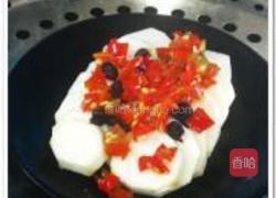 豆豉剁椒蒸芋头的做法图解6