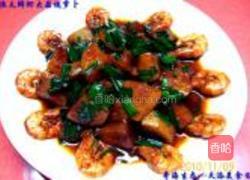 鲜虾大蒜烧萝卜的做法图解13