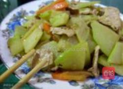 佛手炒肉片的做法图解4