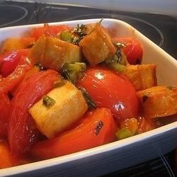 番茄烩豆腐鱼饼的做法[图]