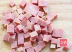 酱爆火腿鲍菇的做法图解3