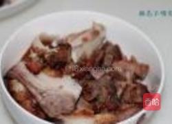 蒜苗香菇炒猪头肉的做法图解3