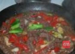 红椒大葱炒麋鹿肉的做法图解9