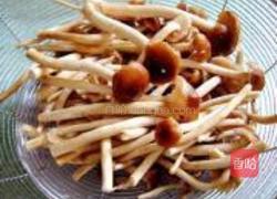 肉酱茶树菇的做法图解3