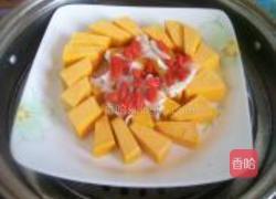枸杞蒸南瓜的做法图解4