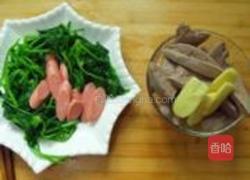 肝尖菠菜汤的做法图解3