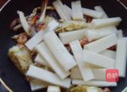 梭子蟹炒年糕的做法图解8