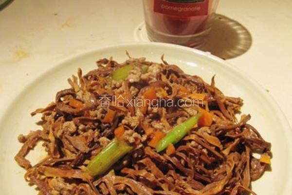 笋干炒肉丝
