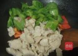 豉椒苦瓜炒素肠的做法图解8