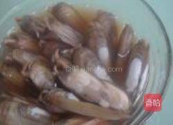 红酒炖老蛏的做法图解5