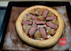 菠萝烤鸭厚匹萨的做法图解21