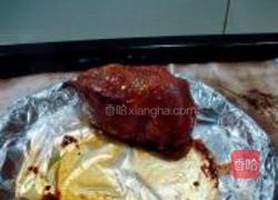 菠萝烤鸭厚匹萨的做法图解4