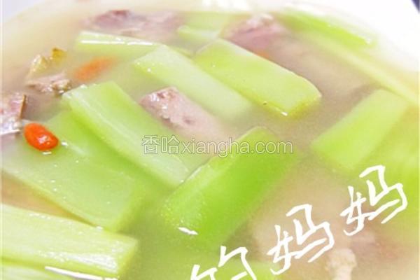 莴苣风鹅汤