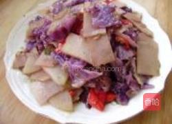 紫甘蓝炒土豆片的做法图解11
