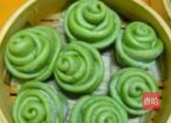 绿玫瑰花卷的做法图解16