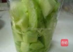 青甜瓜冰棍的做法图解5