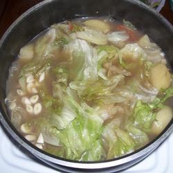 老汤涮生菜的做法[图]