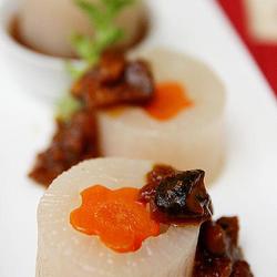 肉酱双色萝卜的做法[图]