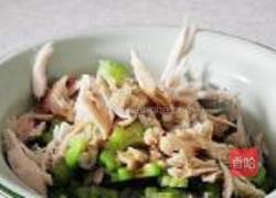 香辣鸡丝拌苦瓜的做法图解9