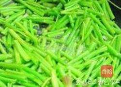 空心菜梗炒肉丝的做法图解4