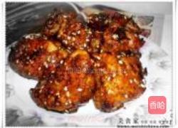 蜜汁芝麻鸡的做法图解8